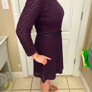 NY and Co size Medium long sleeve purple dress